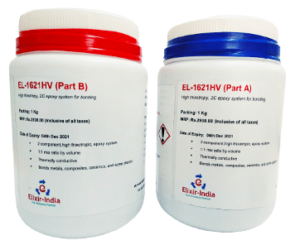 EL1621HV, toughened epoxy adhesive, with superior peel strength, capable of passing NASA standard for low outgassing, extensive service range of -70°C to +204°C.