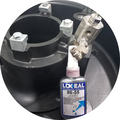 Dos-Allow the Loxeal Threadlocker to achieve handling strength