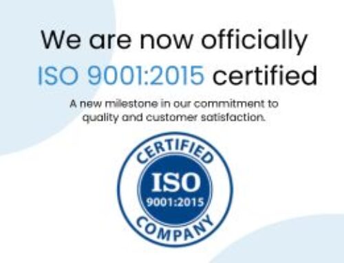We are now ISO 9001:2015 Certified
